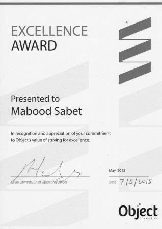 Excellence Award